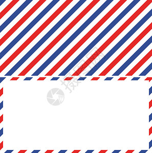 航空邮件背景和信件封的框架邮资矢量图背景图片