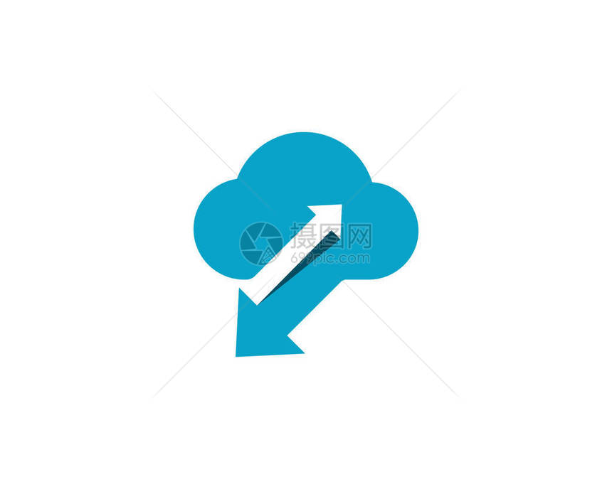 云数据传输徽标图片