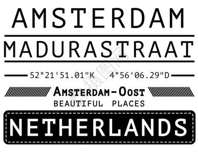 阿姆斯特丹T衬衫海报d背景图片