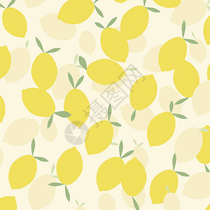 柠檬的背景模式向量插图图片