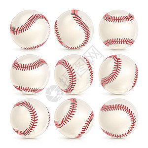 白色隔绝的棒球皮垒球图片