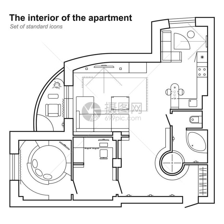 最顶端房屋的建筑设计图图片