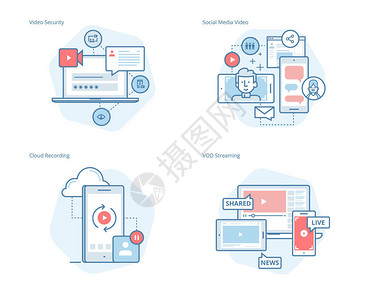 用于网络设计应用移动接口信息资料和印刷设计的UI图片