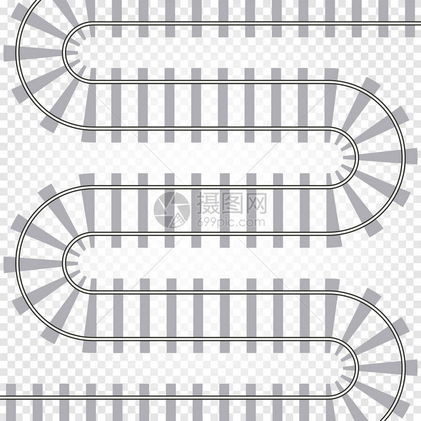 铁路轨道矢量说明铁路列车与世隔图片