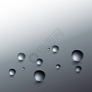 灰色背景的水滴图片