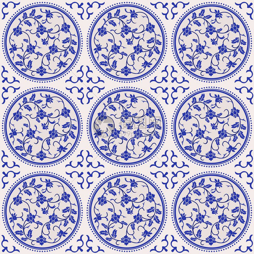 白色的粉红老摩洛哥葡萄牙瓷砖Azule图片