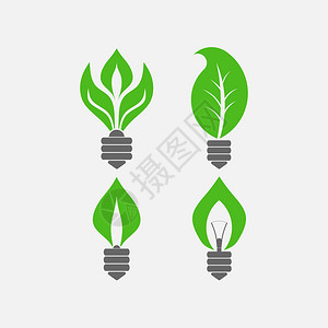 树叶节电自然生态绿色能源象征等一系列图片