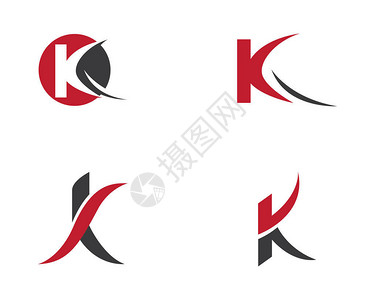 K字母Logo商务背景图片