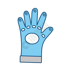 Glove工业安全标识图标矢量图片