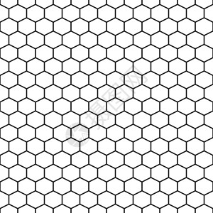 六边形网格电池矢量无缝模式六边形的瓷砖背景图片