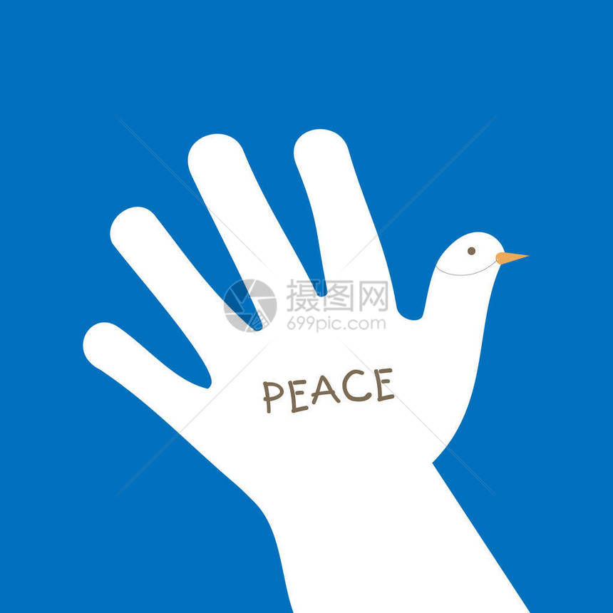 国际和平日用手制作鸽子的形式并要求图片