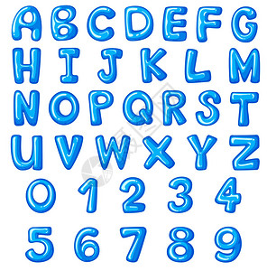 英文字母和数字插图的字体设图片