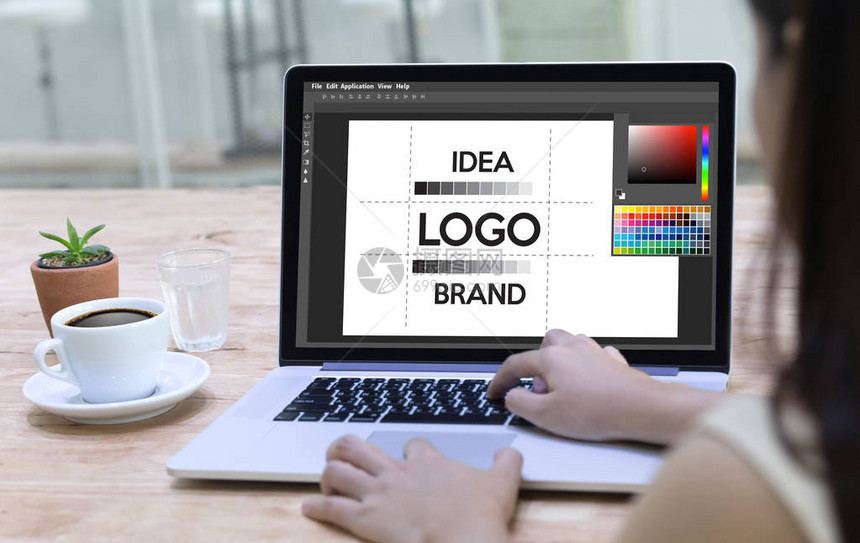 设计创意工作品牌设计师素描图形标志图片