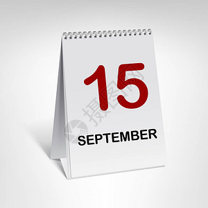 用于应用于9月15日的办公日历图片