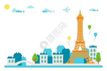 Eiffel塔背景图片