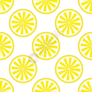柠檬水果图案黄色和白图片