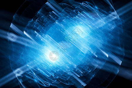 激发态爆发光中的蓝色发光量子图片