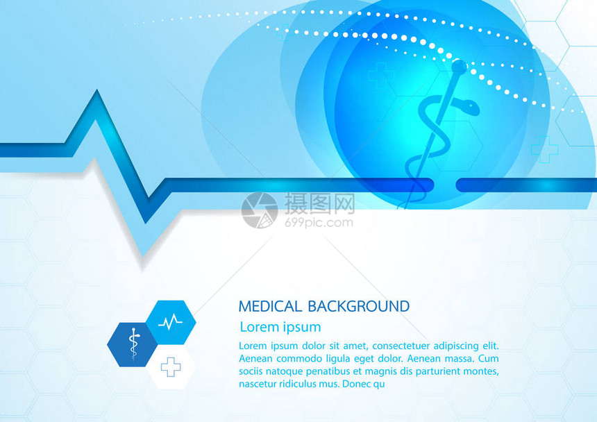 摘要分子医疗背景概念模板设计VectorIP图片