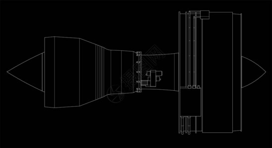 涡轮喷气发动机飞图片