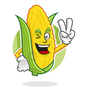 玉米字符设计或玉米吉祥物适合标识网图片