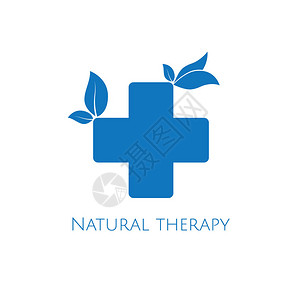 自然疗法标志矢量图设计图片