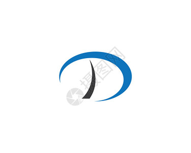 D字母Logo业务模版背景图片