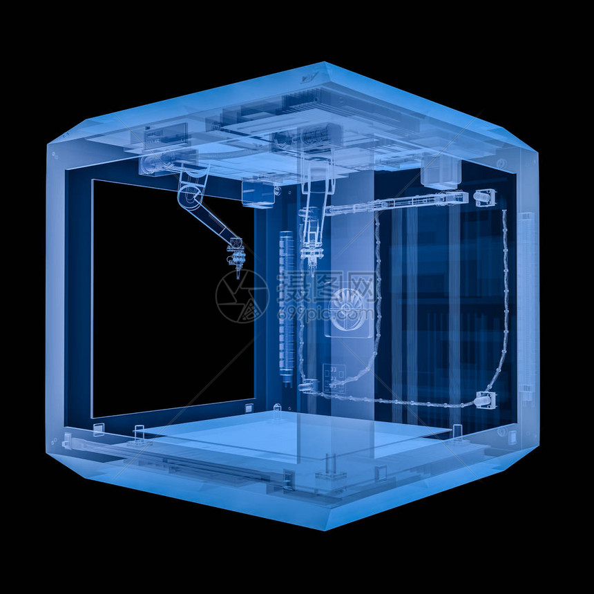 3d配有喷射器喷嘴的X图片