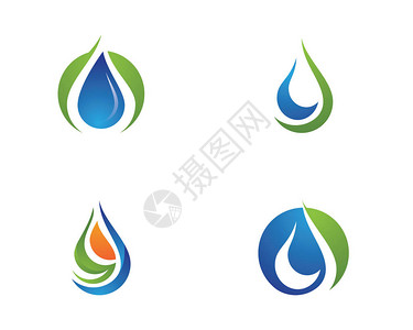 水滴LogoLogo模板版图片