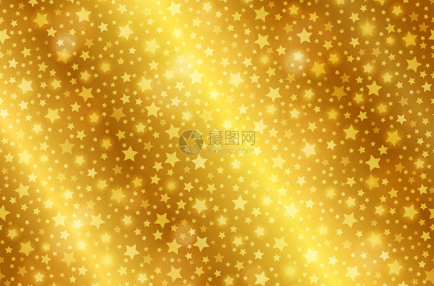 具有恒星的现实金光亮纹理闪亮的金属粉结梯度图片