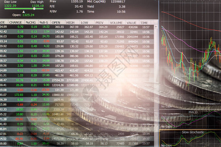 LED上股市财务指标分析指数图抽象的股市数据交易概念股市金融数据交易图背景全球金背景图片