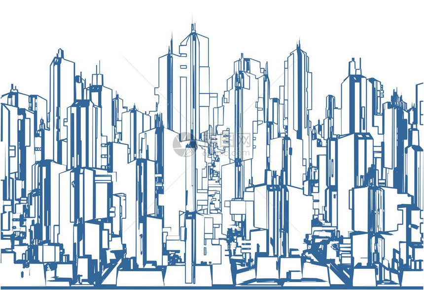 未来超大都会城市天梯车图片
