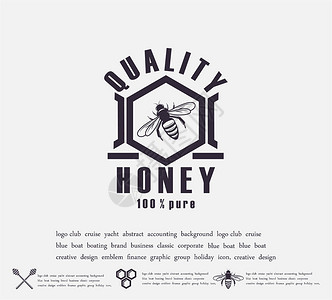 蜂蜜标签的设计图片