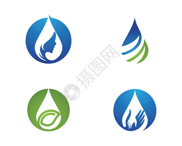 水滴LogoLogo模板版图片