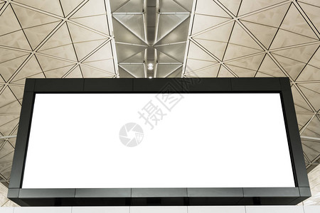 机场或购物中心空白的LED屏背景图片