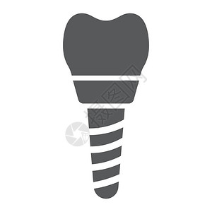 牙科植入物字形图标图片