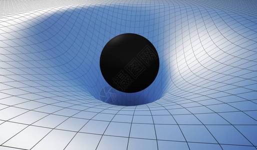 由大质量黑洞的引力起的黑洞和虫洞奇点3图片