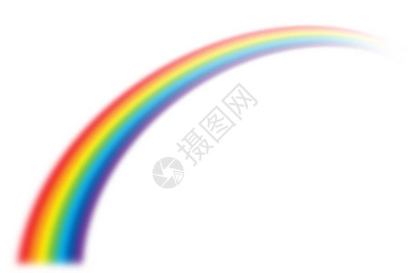 白色的彩虹插图图片