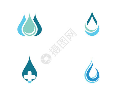 水滴LogoLogo模板版背景图片