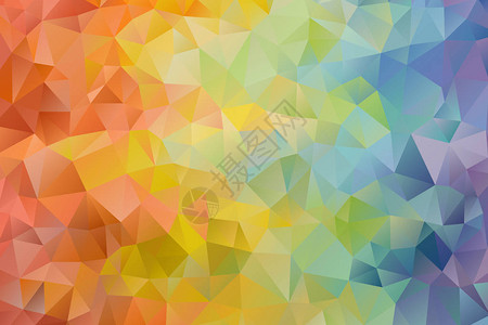 多色矢量效果抽象背景几何三角形Q图片