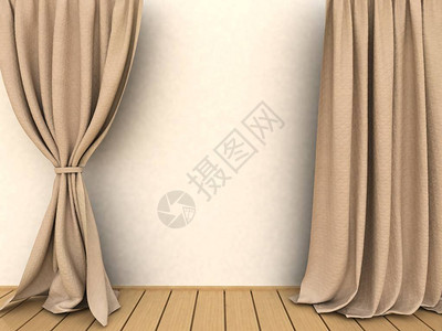 curtains3d3d渲染插图背景图片