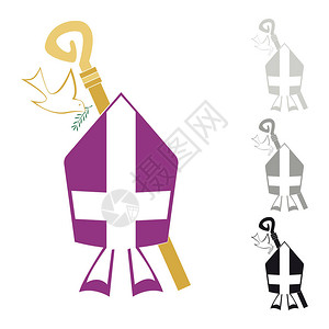 宗主教制三个宗符号插画