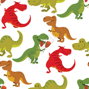 怪物猎人素材恐龙矢量恐龙动物暴龙trex危险生物力量野生侏罗纪捕食者史前灭绝插图愤怒强大的型恐龙矢量模型设计图片