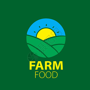 Logo农场食品矢量图背景图片