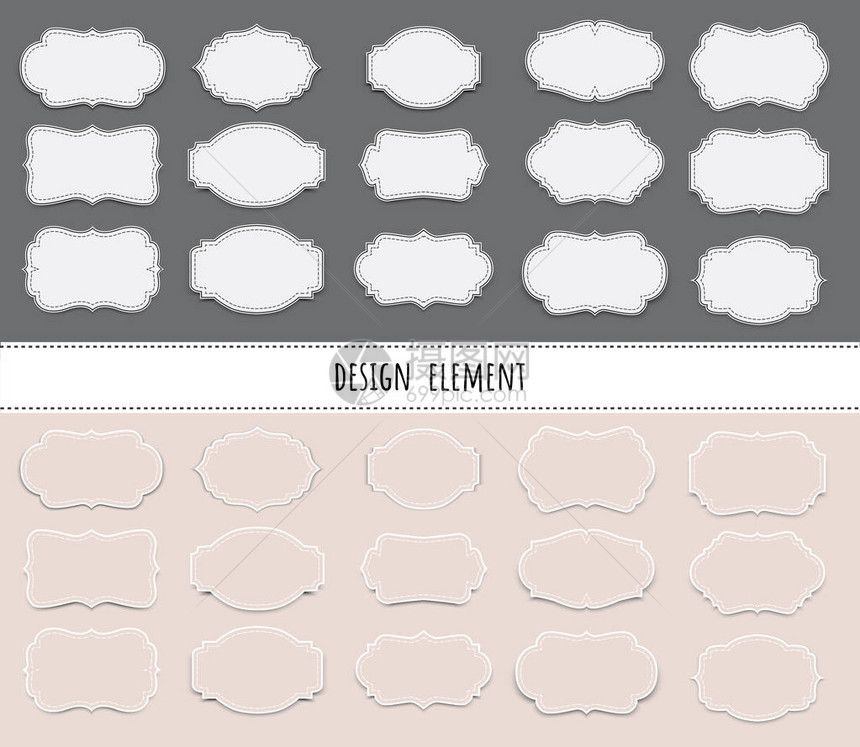 矢量套装向量标签和框图片