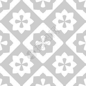 灰砖和白色装饰地板瓷砖板矢量模图片