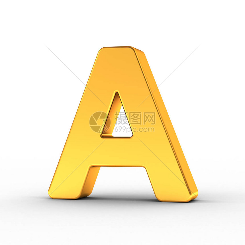 字母A是一个抛光的物体图片