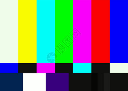 电视彩色测试模式SMPTE彩色图片