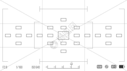 用于设计您的矢量模板相机查看器聚焦相机屏幕视图片