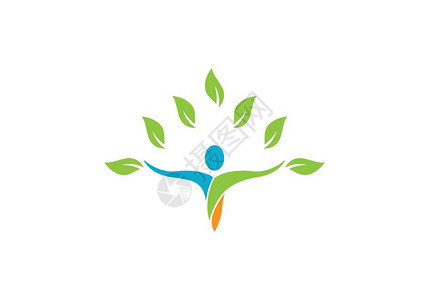 健康生命Logo模板矢量背景图片
