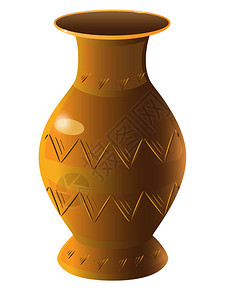 花瓶水壶花瓶是带有装饰品的陶瓷粘土壶花瓶装饰鲜花陶图片